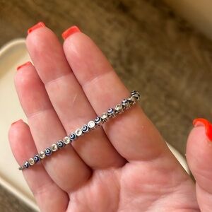 Evil eye tennis bracelet